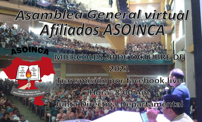 Asamblea General virtual Afiliados ASOINCA
